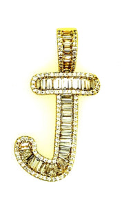 Brass Baguette Initials