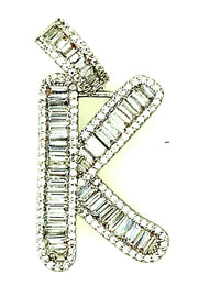 Brass Baguette Initials