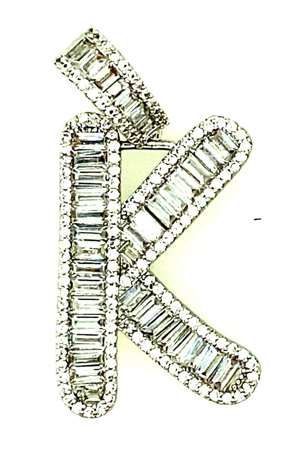 Brass Baguette Initials