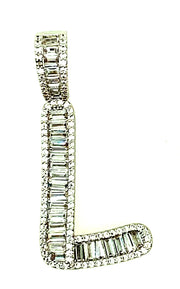 Brass Baguette Initials