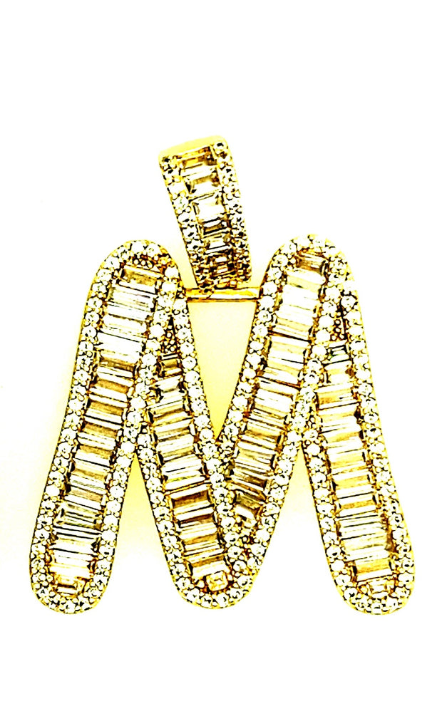 Brass Baguette Initials