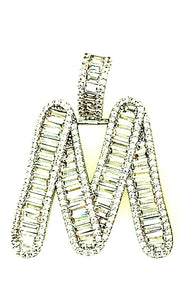 Brass Baguette Initials