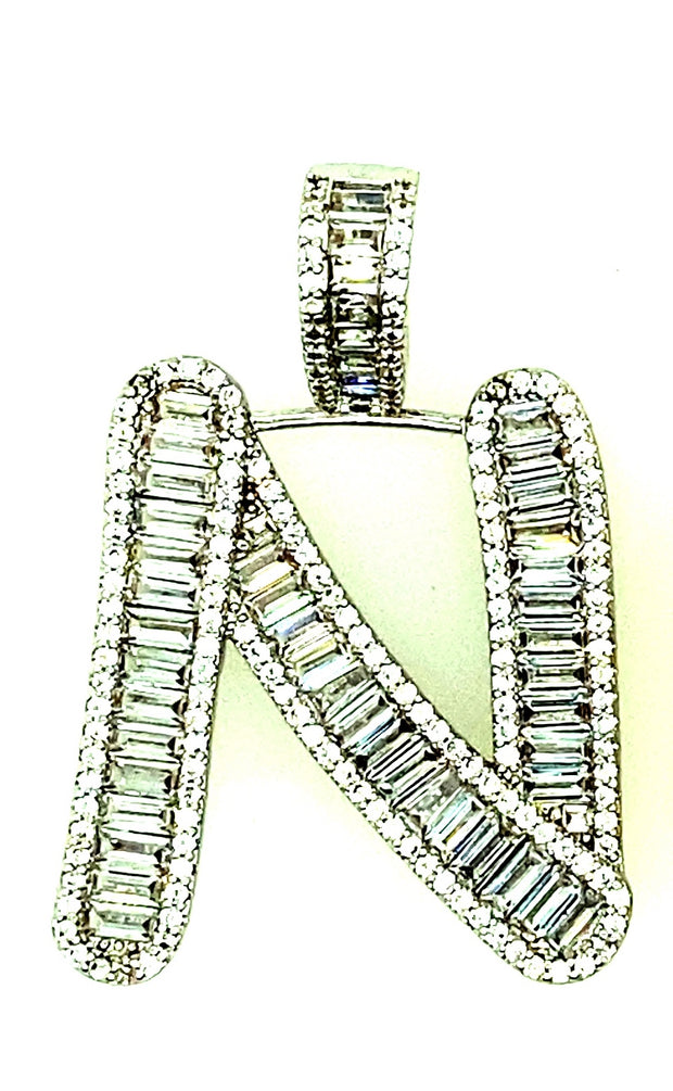 Brass Baguette Initials