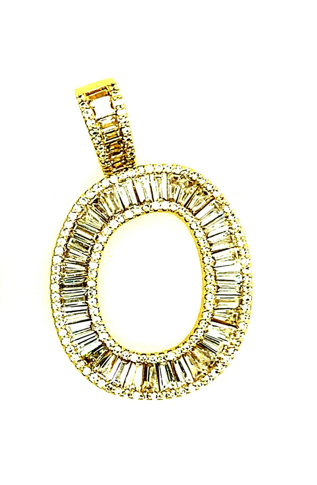 Brass Baguette Initials