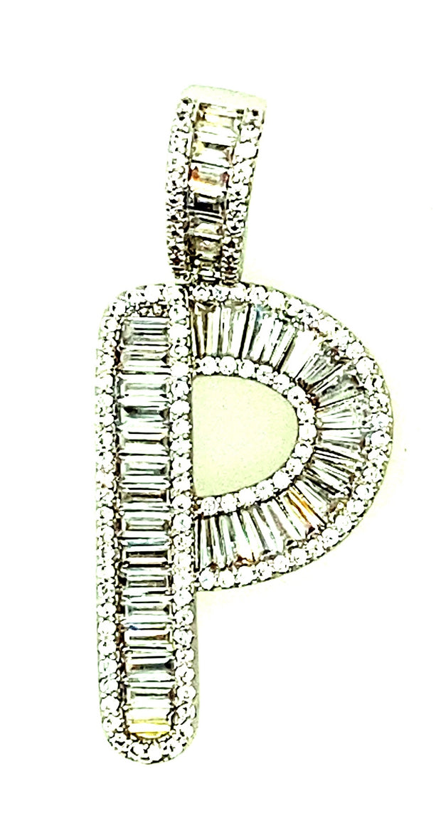 Brass Baguette Initials