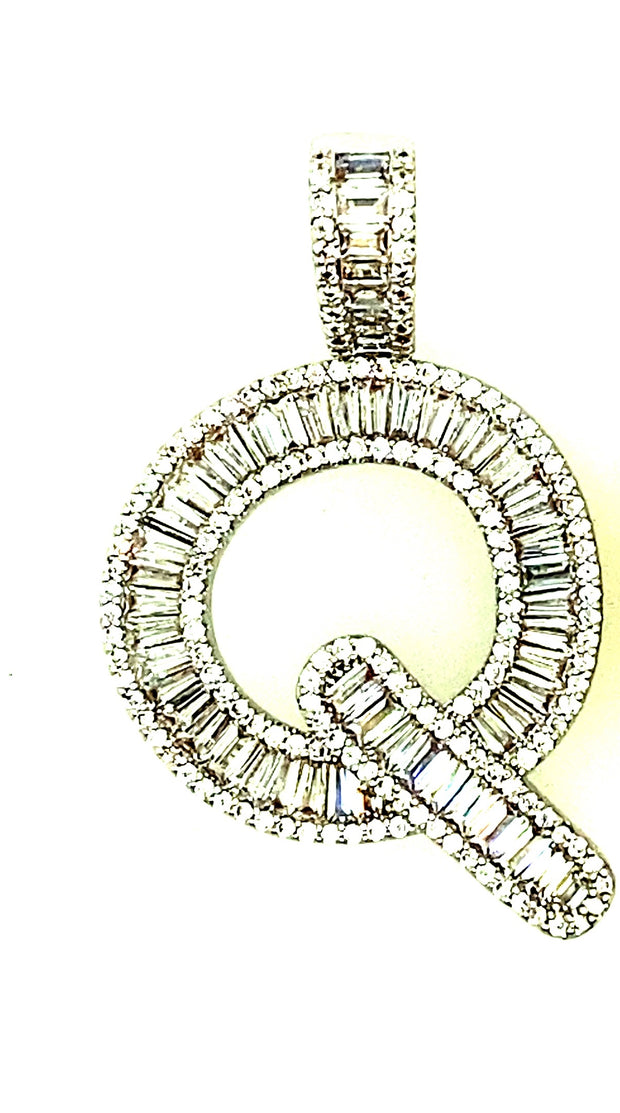 Brass Baguette Initials