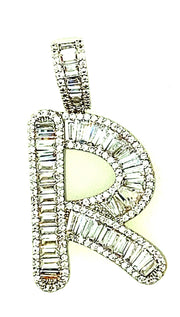 Brass Baguette Initials