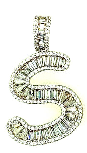 Brass Baguette Initials
