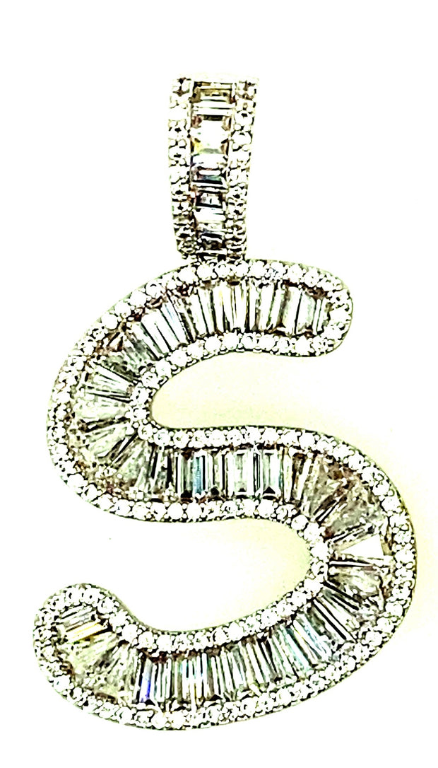 Brass Baguette Initials