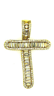 Brass Baguette Initials