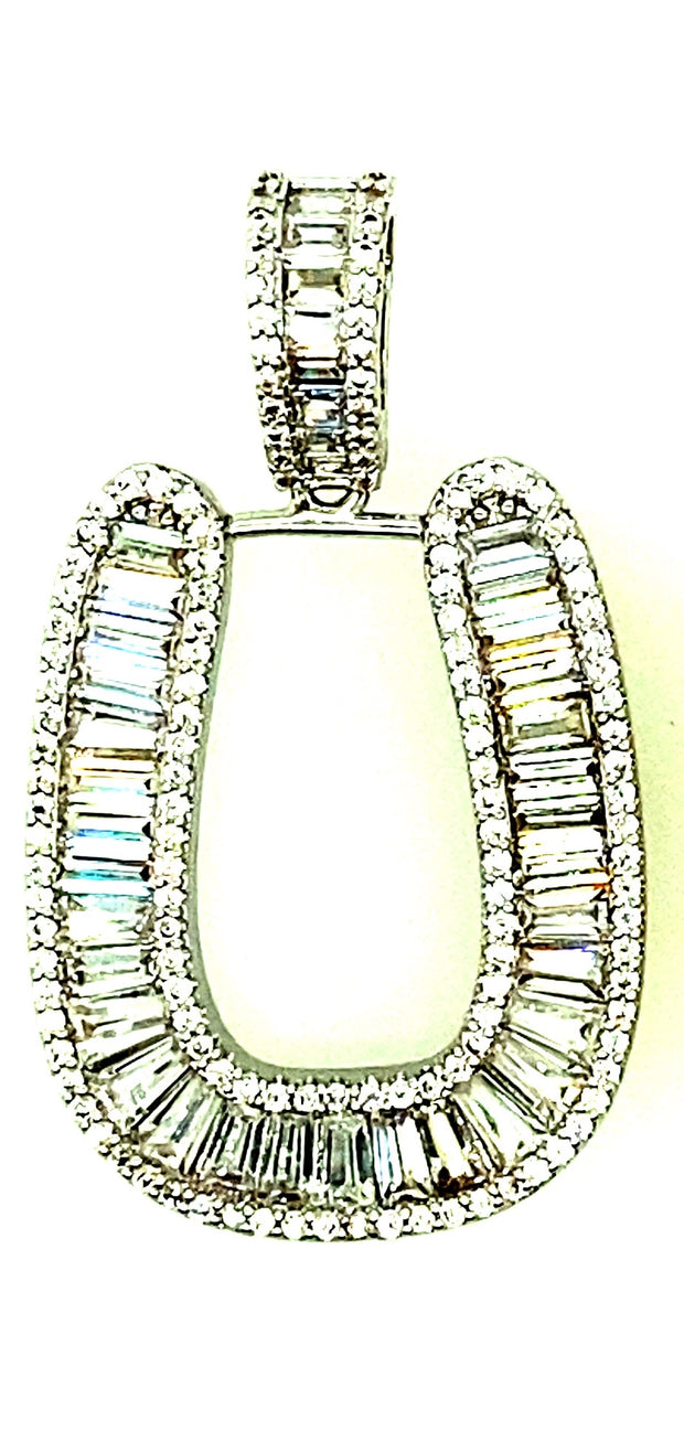 Brass Baguette Initials