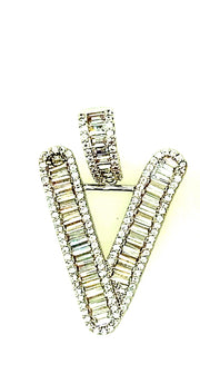 Brass Baguette Initials
