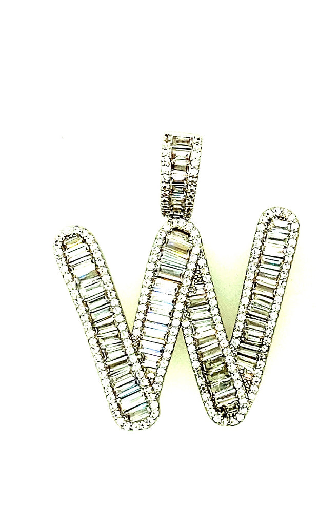 Brass Baguette Initials