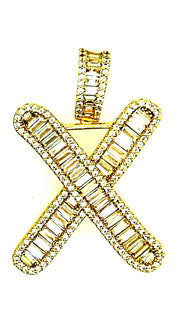 Brass Baguette Initials