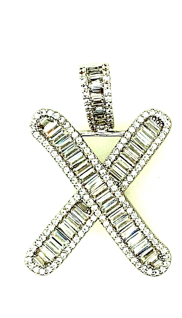 Brass Baguette Initials