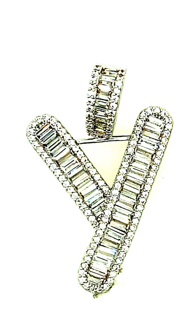 Brass Baguette Initials