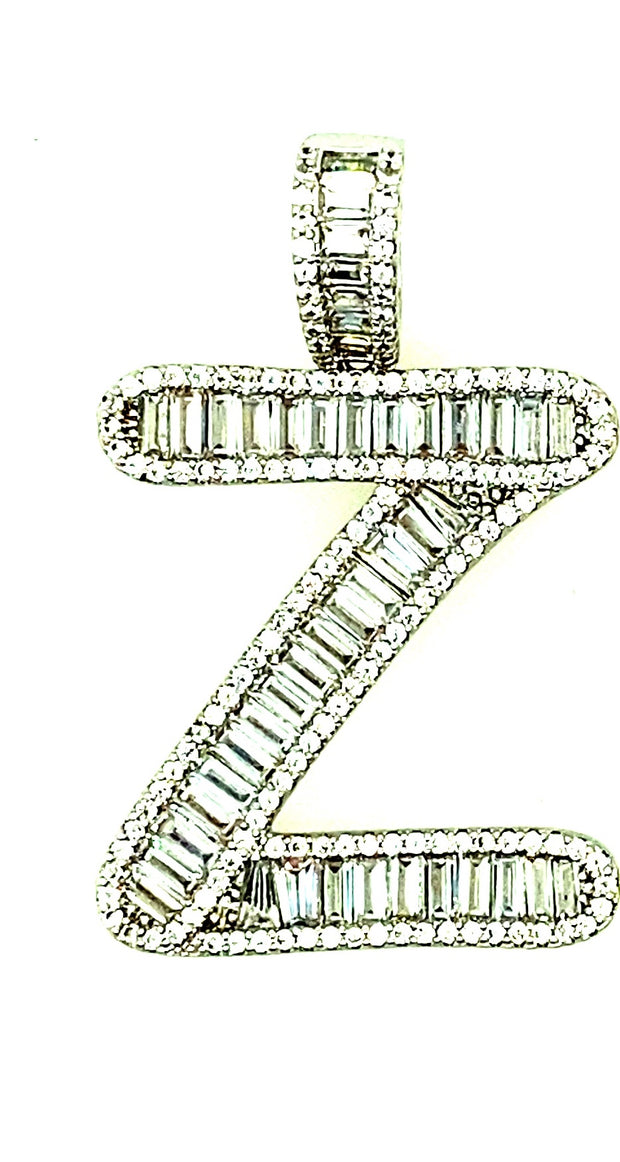 Brass Baguette Initials