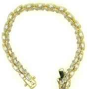 Square link Silver Bracelet
