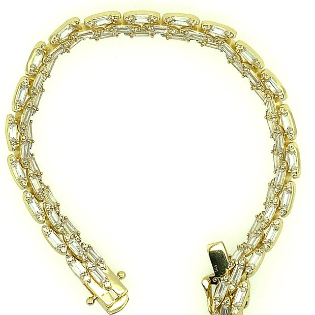 Square link Silver Bracelet