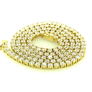 925 Sterling Silver Square Tennis Chain 3MM