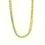 925 Sterling Silver Square Tennis Chain 3MM
