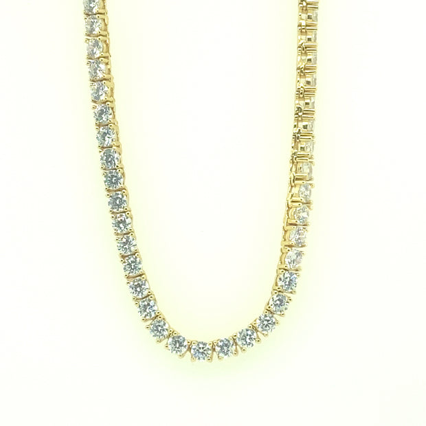 925 Sterling Silver Square Tennis Chain 3MM