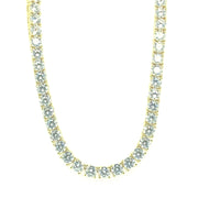 925 Sterling Silver Square Tennis Chain 4MM