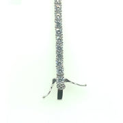 925 Sterling Silver Square Tennis Bracelet 3MM