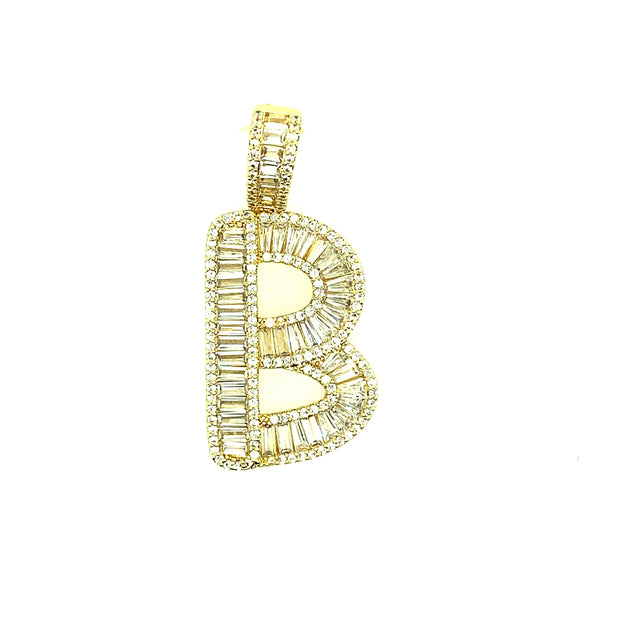 Brass Baguette Initials