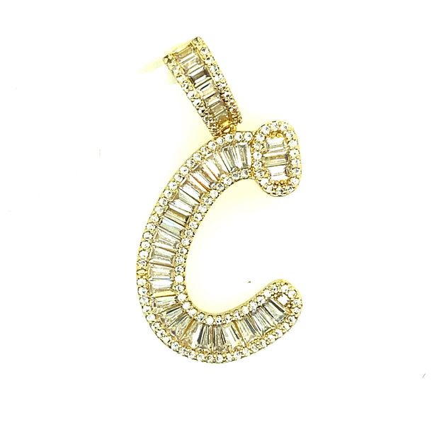 Brass Baguette Initials