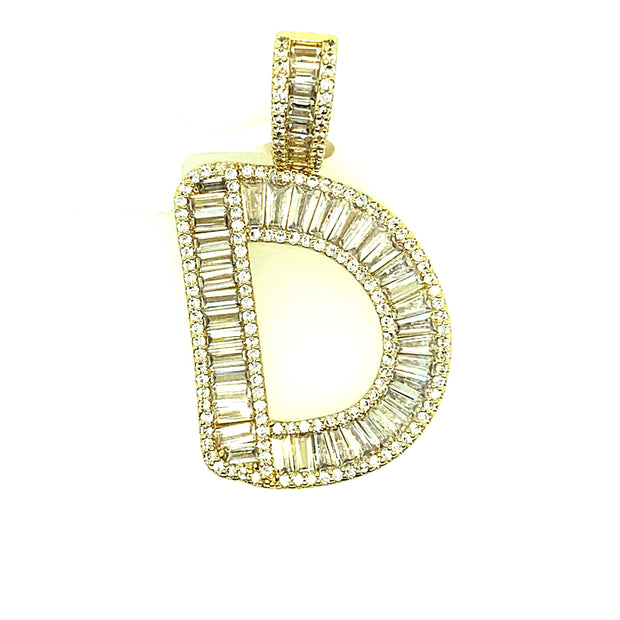 Brass Baguette Initials