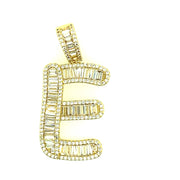Brass Baguette Initials