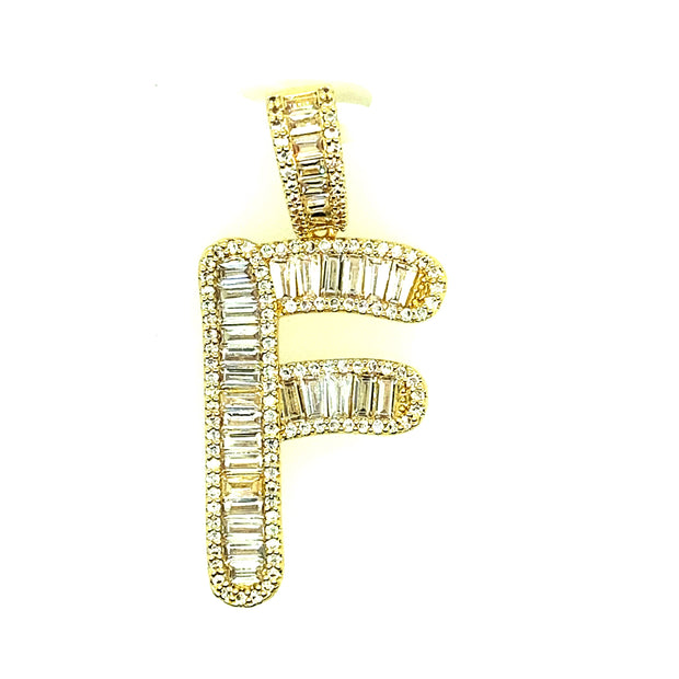 Brass Baguette Initials