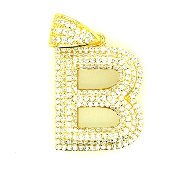 Silver CZ Alphabet Initials