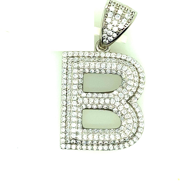 Silver CZ Alphabet Initials