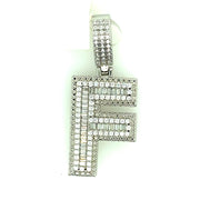 Silver Straight Baguette Initials