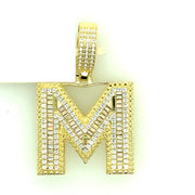 Silver Straight Baguette Initials