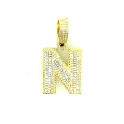 Silver Straight Baguette Initials