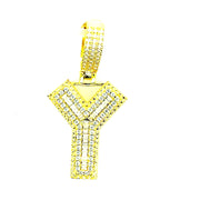 Silver Straight Baguette Initials