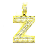 Silver Straight Baguette Initials