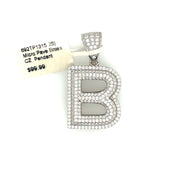 Initial Charm - Letter B Brass Pendant