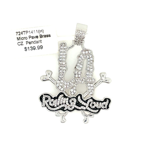 Rolling Loud Brass Pendant