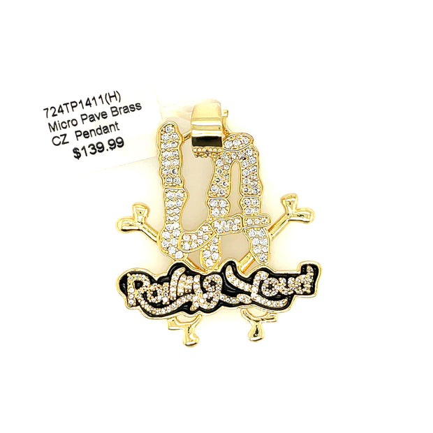 Rolling Loud Brass Pendant