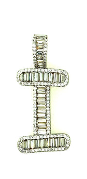 Brass Baguette Initials