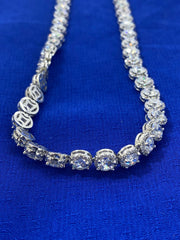 Round CZ Brass Chains