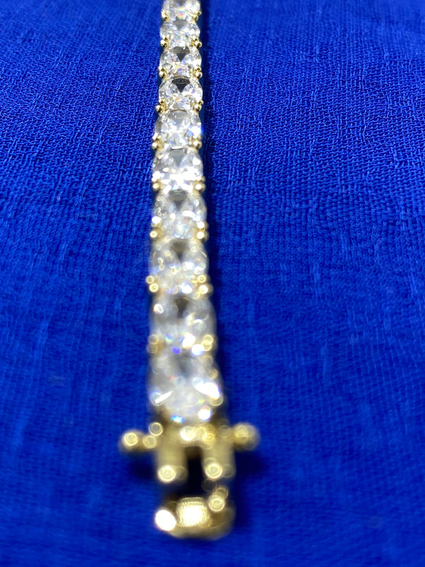 Oval Cubix Stone Bracelet