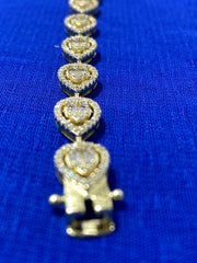 Cubic Stone Silver Bracelet