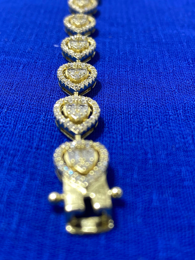 Cubic Stone Silver Bracelet