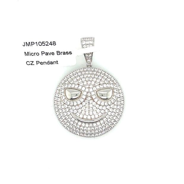 Cool Emoji Brass Pendant