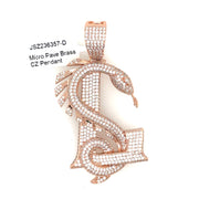 Snake Brass Pendant